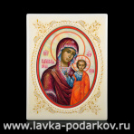 Икона "Божья Матерь Казанская" с перламутром